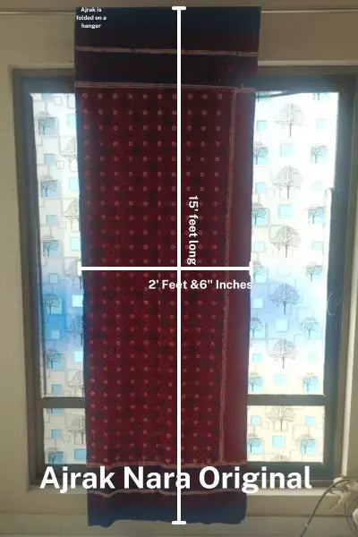 Ajrak Nara Original Frontal View